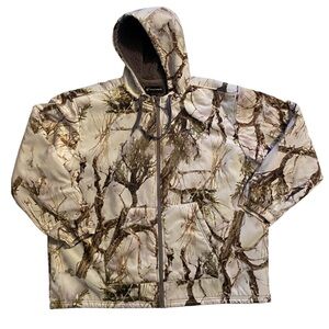 Mens True Timber Camo fleece lined Jacket 2XL